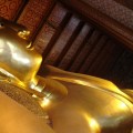 Wat Pho, le Sleeping Buddha, reposant en paix, 46m sur 15m